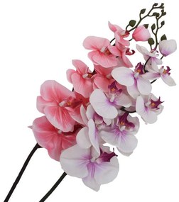 Διακοσμητικό Λουλούδι Ορχιδέα 92cm Coral, White 1-371-00-021 Etiquette Σετ 2τμχ Πλαστικό, Ύφασμα