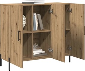 vidaXL Πλαϊνό γραφείο Artisan Oak 90 x 34 x 80 εκ. Επεξεργασμένο ξύλο