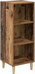 vidaXL Πλαϊνό γραφείο Παλιό ξύλο 34,5 x 32,5 x 90 εκ.