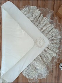 Stewehome Κουβέρτα αγκαλιάς για νεογέννητα από βαμβάκι Λευκό