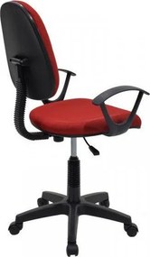 ΚΑΡΕΚΛΑ ΓΡΑΦΕΙΟΥ BASIC ΚΟΚΚΙΝΟ ΥΦΑΣΜΑ 55X48X82-94CM