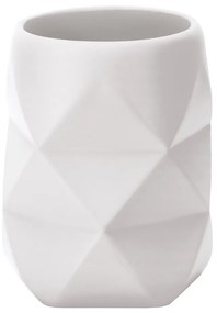 Ποτήρι Οδοντόβουρτσας Crackle 8430 White Kleine Wolke Polyresin