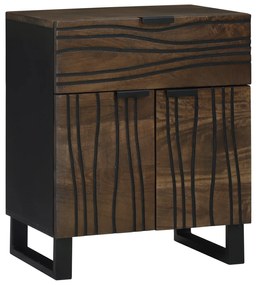 vidaXL Κομοδίνο - 50x33x60 εκ, Φτιαγμένο από Μασίφ ξύλο μάνγκο