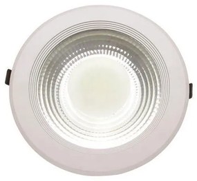 Χωνευτό Φωτιστικό LED Φ22 30W 4000K Αλουμίνιο Λευκό 145-68202 Eurolamp 145-68202 Λευκό