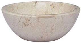 vidaXL Νιπτήρας Κρεμ 53 x 40 x 15 εκ. Μαρμάρινος