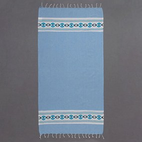 Παρεό (90x180) Silk Fashion npk707 Σιέλ
