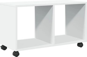 vidaXL Ντουλάπι Τροχήλατο Λευκό 72x33x42,5 εκ. από Επεξ. Ξύλο
