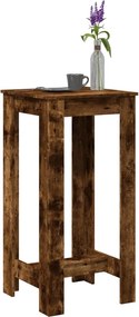 vidaXL Τραπέζι Μπαρ Καπνιστή Δρυς 51x50x103,5 εκ. Επεξ. Ξύλο