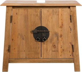 vidaXL Ντουλάπι Νιπτήρα 70x32x63 εκ. Μασίφ Ανακυκλωμένο Ξύλο Πεύκου