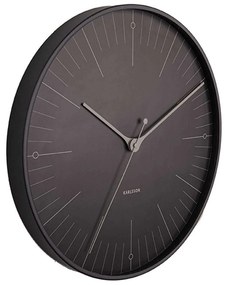 Ρολόι Τοίχου Index KA5769BK Φ40cm Black Karlsson Μέταλλο