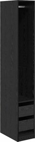 vidaXL Ντουλάπι Μαύρη Οξυά 50 x 30 x 200 εκ Επεξεργασμένο ξύλο