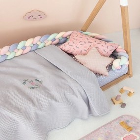 Κουβέρτα Βρεφική Candy Lilac Palamaiki Cradle 100x150cm 100% Βαμβάκι