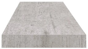 Ράφι Τοίχου Γκρι Σκυροδέματος 80x23,5x3,8 εκ. από MDF - Γκρι