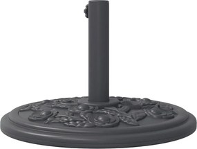 vidaXL Βάση Ομπρέλας Ασημί για Ιστό Ø38/48 χιλ. 12 κ. Γρανίτη