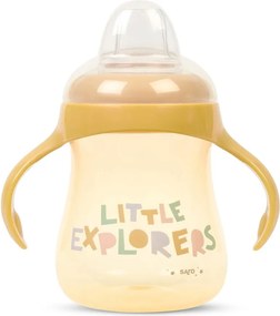 Ποτήρι Εκπαιδευτικό 250ml Saro Little Explorers Ώχρα 51405