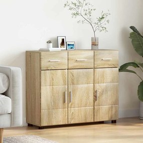 vidaXL Πλαϊνό γραφείο με ράφι FLORIN Δρύς Sonoma 88,5 x 30,5 x 73 εκ