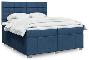 ΚΡΕΒΑΤΙ BOXSPRING ΜΕ ΣΤΡΩΜΑ ΜΠΛΕ 200X200 ΕΚ. ΥΦΑΣΜΑΤΙΝΟ 3294081