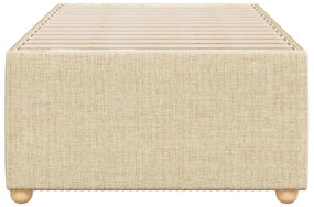 vidaXL Σκελετός Κρεβατιού Χωρίς Στρώμα Κρεμ 100 x 200 εκ. Υφασμάτινο