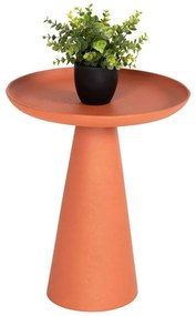 Τραπεζάκι Βοηθητικό Delcon HM4247.06 Φ39,5x47cm Orange Metal