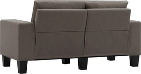 vidaXL Καναπές Taupe Διθέσιοι ύφασμα