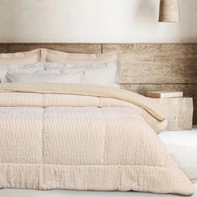 Κουβερτοπάπλωμα Υπέρδιπλο (220x240) Das Home Sherpa 1394 Beige