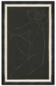 Κάδρο Female Nude FA13417 60x100cm Black-Gold MindTheGap Κάθετοι Ξύλο,Ακρυλικό