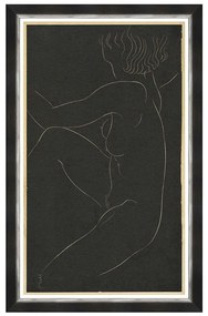 Κάδρο Female Nude FA13417 60x100cm Black-Gold MindTheGap Vertical Wood, Acrylic