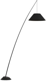 Φωτιστικό Επιδαπέδιο Υ200 εκ.Μεταλλική Μαύρη Βάση-Μαύρο Αμπαζούρ Ø50εκ.Viokef Rod 4221000