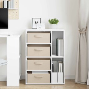 vidaXL Πλαϊνό γραφείο Λευκό 60 x 33,5 x 84 εκ