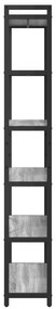 vidaXL Βιβλιοθήκη Γκρι sonoma 80 x 30 x 188 εκ Επεξεργασμένο ξύλο