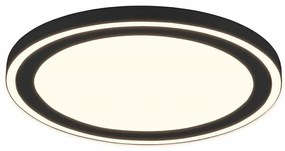 Φωτιστικό Οροφής - Πλαφονιέρα Carus R67224332 Φ43x4cm Led 3100Lm 20W Black RL Lighting