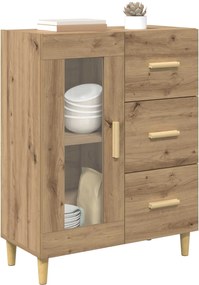vidaXL Πλαϊνό γραφείο με συρτάρι Artisan Oak 69,5 x 34 x 90 εκ.