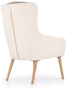 PURIO leisure chair, color: beige / brown DIOMMI V-CH-PURIO-FOT-BRĄZOWY