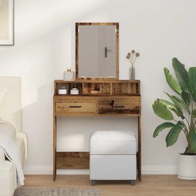 vidaXL Τουαλέτα με Συρτάρια από Παλιό Ξύλο 79x41x140 εκ