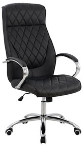 ΚΑΡΕΚΛΑ ΓΡΑΦΕΙΟΥ SHALY HM1098.01 ΜΑΥΡΗ 62x80x125cm