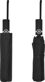 vidaXL Ομπρέλα Πτυσσόμενη Αυτόματη Μαύρη 104 εκ.