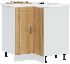 vidaXL Γωνιακό ντουλάπι βάσης κουζίνας Porto Αρτισιανή Δρυς Επεξ. Ξύλο