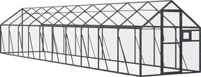 vidaXL Κλουβί Ανθρακί 1,79 x 4 x 1,85 μ. από Αλουμίνιο