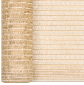 vidaXL Δίχτυ Σκίασης Μπεζ 1,2 x 25 μ. από HDPE 150 γρ./μ²