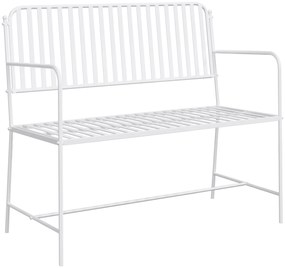vidaXL Πάγκος  Λευκό Μέταλλο 103.5 x 51.5 x 90 εκ. Ανθεκτικός