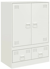 vidaXL Ντουλάπι Λευκό 67x39x95 εκ. από Ατσάλι