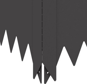 vidaXL Περίγραμμα γκαζόν 4 τμχ. 100 x 60 x 20 εκ. Ατσάλι Μαύρο