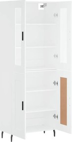 vidaXL Ντουλάπι Λευκό 69,5x34x180 εκ. από Επεξεργασμένο Ξύλο