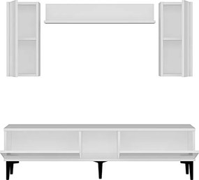 Stewehome Σετ έπιπλο τηλεόρασης με ράφι 150x30x41 cm