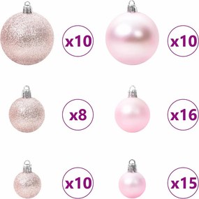 vidaXL Τεχνητό Χριστουγεννιάτικο Δέντρο 210 cm 300 LED Θερμό λευκό