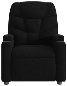 vidaXL Πολυθρόνα Μασάζ Ανακλινόμενη Μαύρη Υφασμάτινη