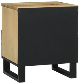 vidaXL Κομοδίνο - 40 x 33 x 46 cm, Σταθερό Κρεβάτι από Μάνγκο