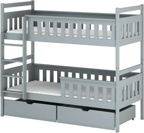 TEZO 90x190 grey bunk bed Lano Furniture