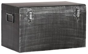 LABEL51 Κουτί Αποθήκευσης Vintage Χρώμα Αντικέ Μαύρο 60x40x35 εκ. XL