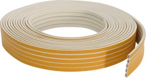 vidaXL Αυτοκόλλητη σφραγίδα παραθύρου Λευκό 10 x 6 mm 25 m EPDM αφρός